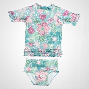 Ruffle Butts Swimsuit  2 piece